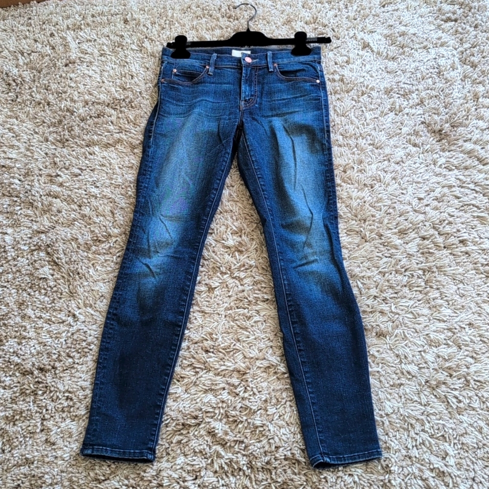 MOTHER Dark Blue Skinny Jeans